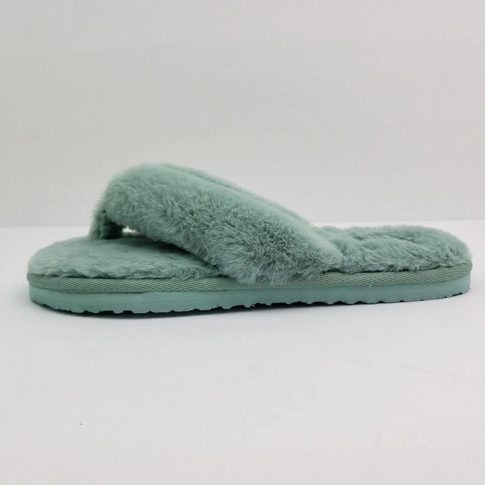 Puma Fluff Flip BX JR Girls Sz 7Y Womens Sz 8.5 Eggshell Blue Flip Flop Sandals